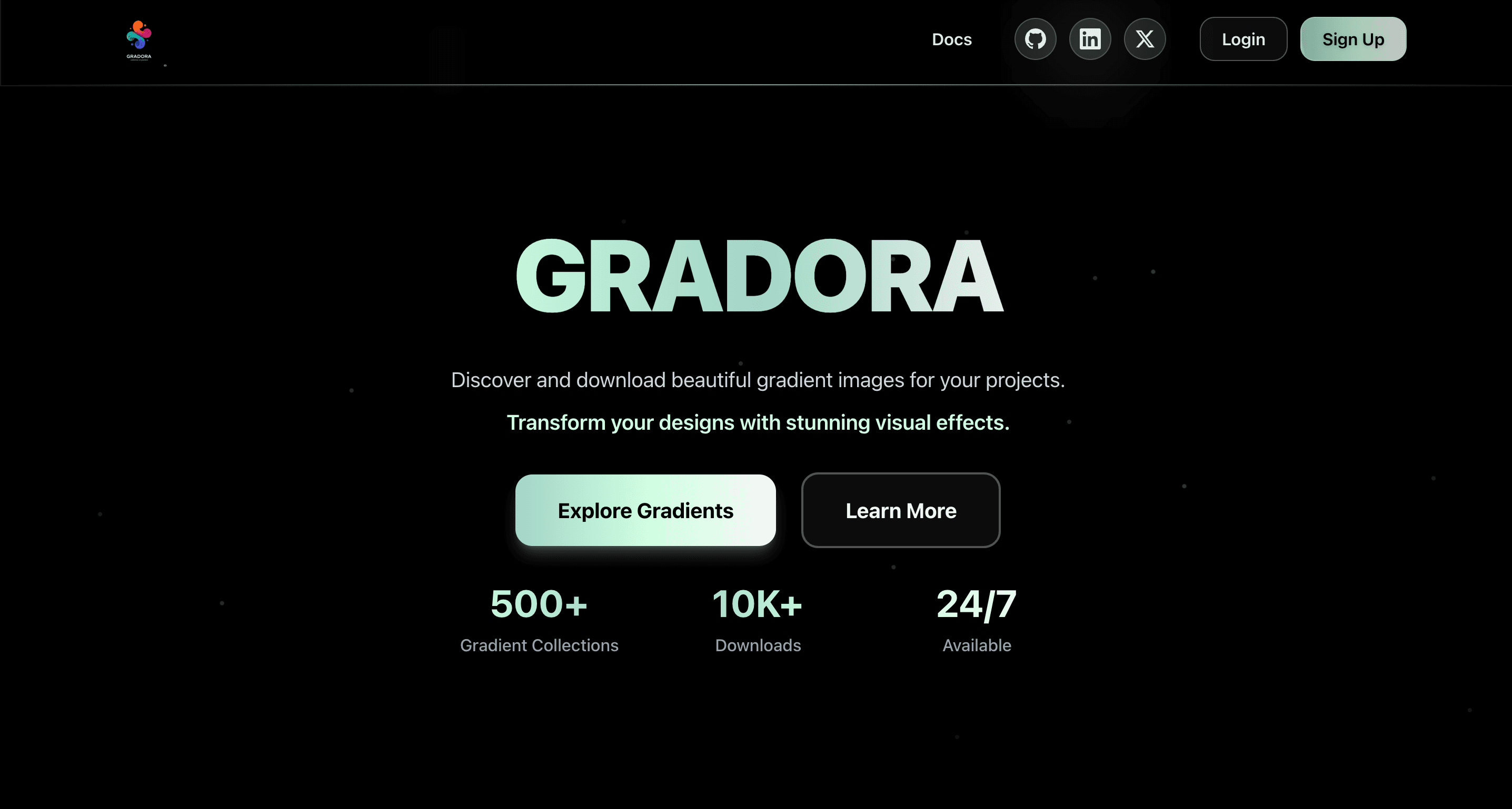 Gradient Library – portfolio project